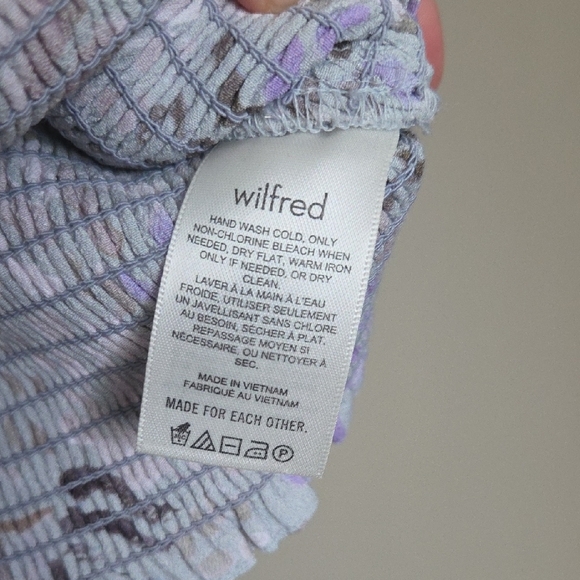 Wilfred Purple Tube Top With Spaghetti Straps Size S - Picture 3 of 3